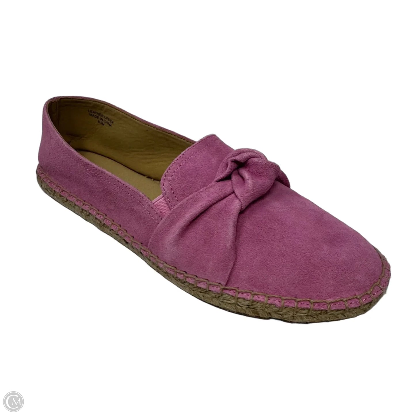 Suede Espadrille Shoes Flats By Talbots In Pink, Size: 8.5