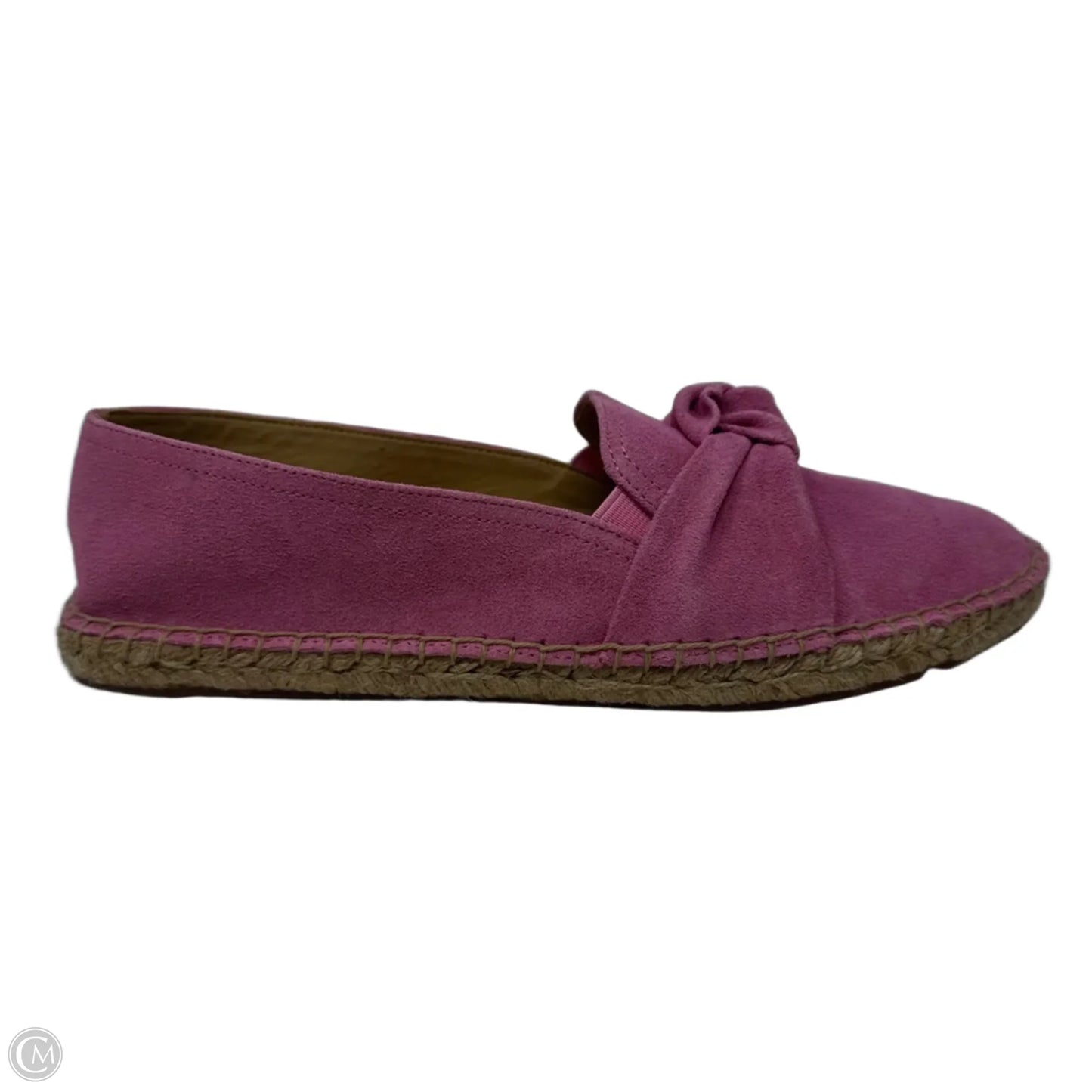 Suede Espadrille Shoes Flats By Talbots In Pink, Size: 8.5