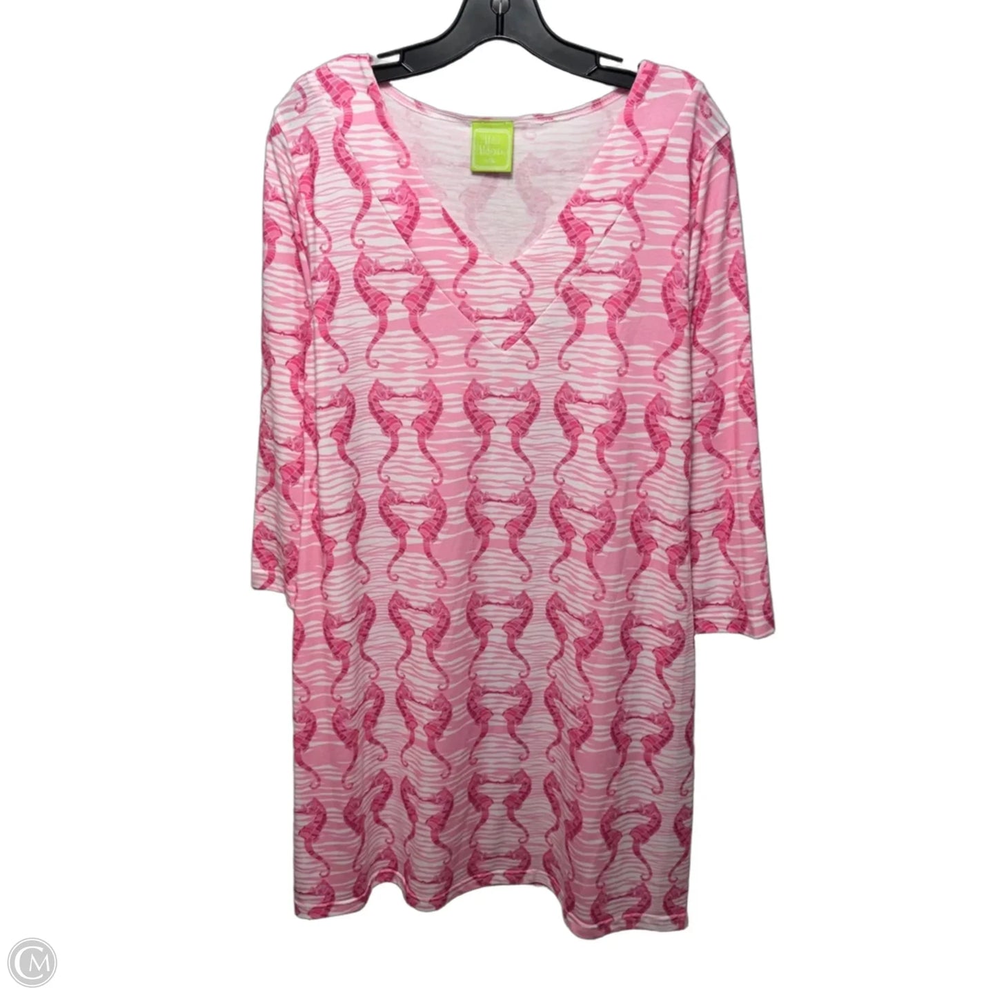 Dress Casual Short By Addie Addison In Seahorse Print, Size: L