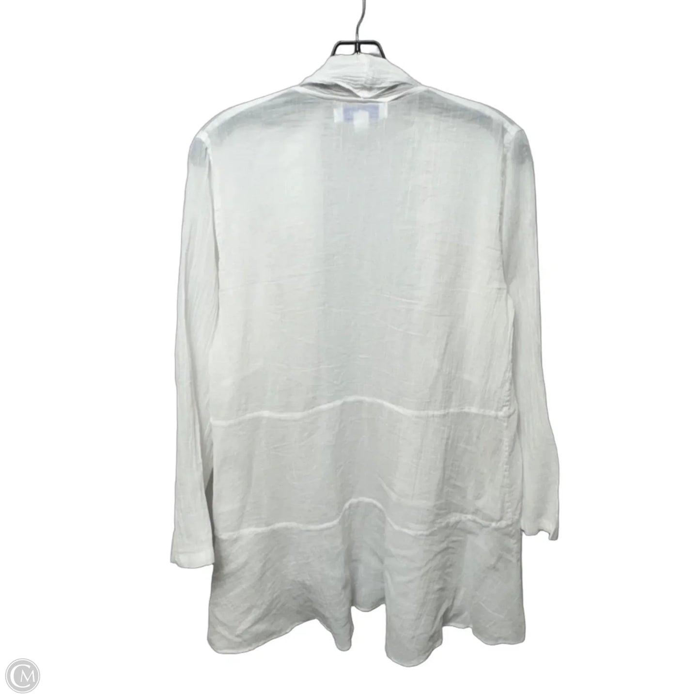 Duster Top Long Sleeve By April Carnell In White, Size: S