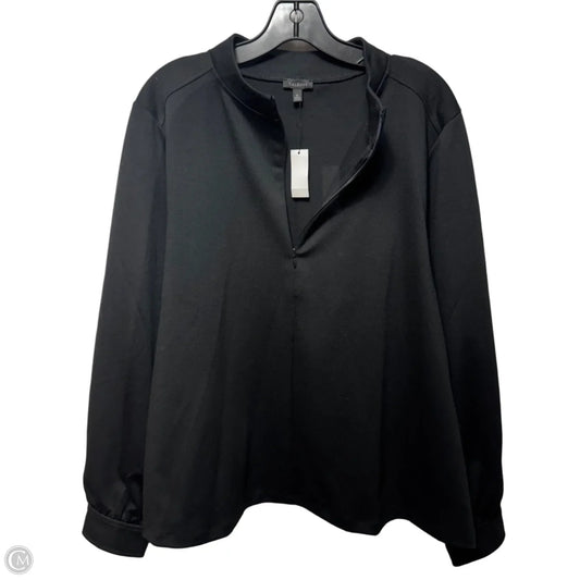 Top Long Sleeve By Talbots In Black, Size: Xl