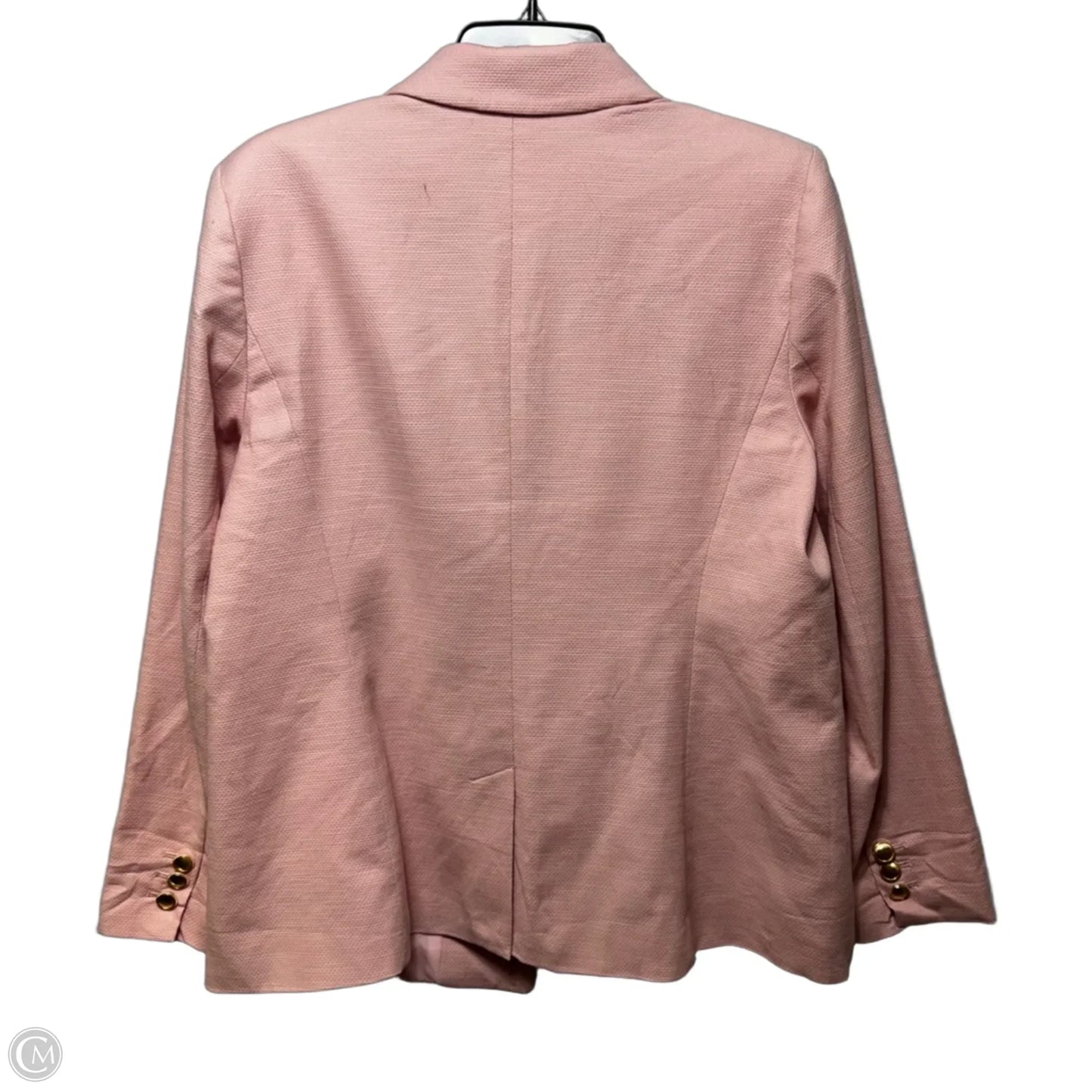 Cotton Blazer By Talbots In Pink, Size: 14
