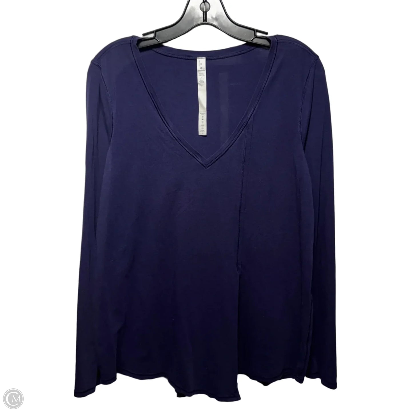 Athletic Top Long Sleeve By Lululemon In Purple, Size: 10