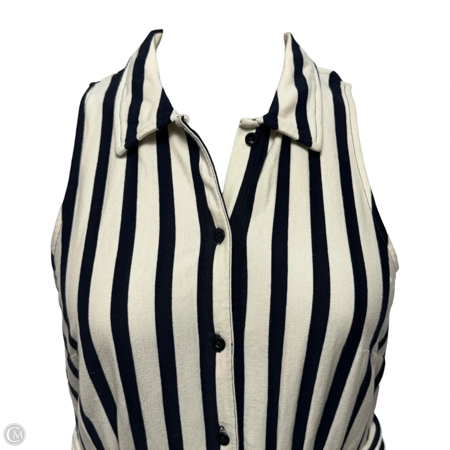 Dress Casual Midi By Maeve In Striped Pattern, Size: M