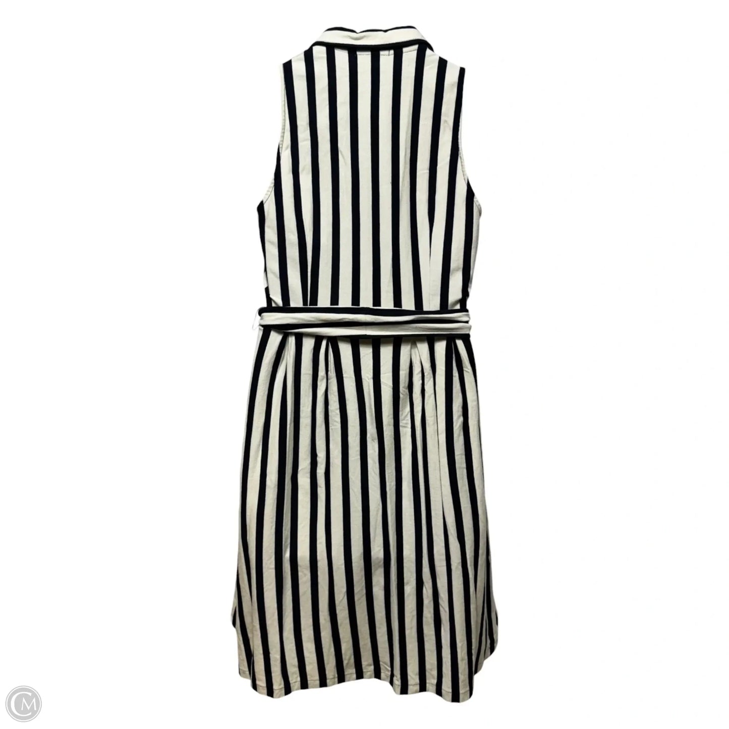 Dress Casual Midi By Maeve In Striped Pattern, Size: M