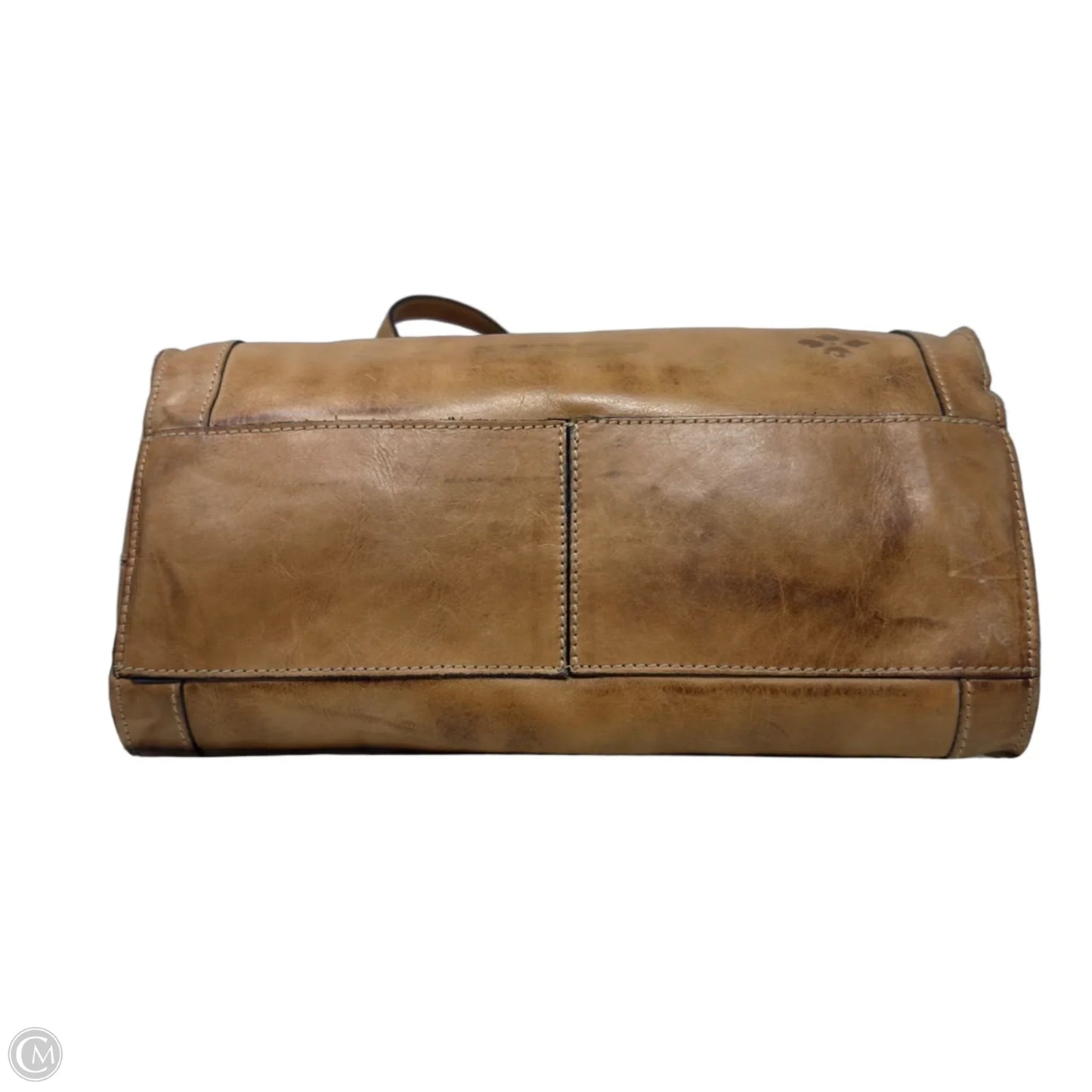 Vintage Leather Satchel Designer By Patricia Nash, Size: Medium