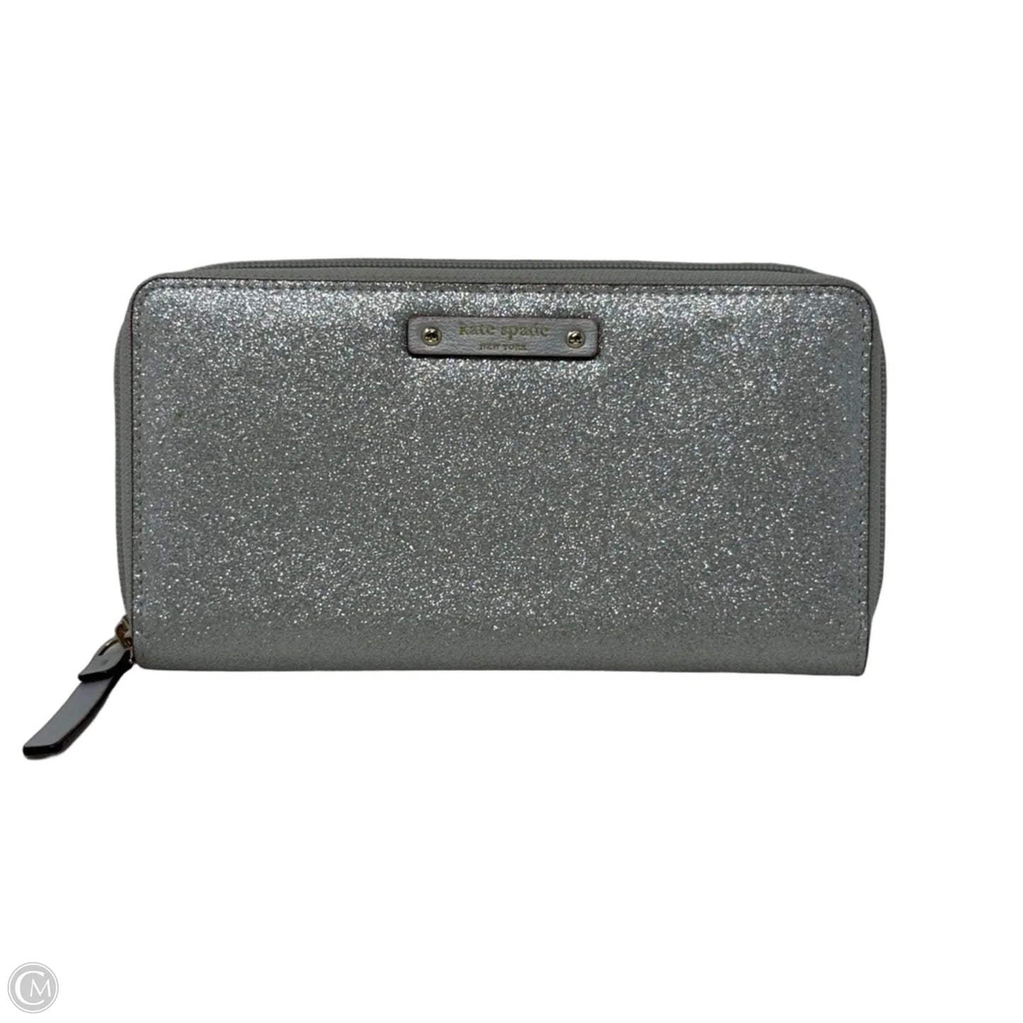 Kenzie Boxed Glitter Continental Wallet Designer By Kate Spade, Size: Large