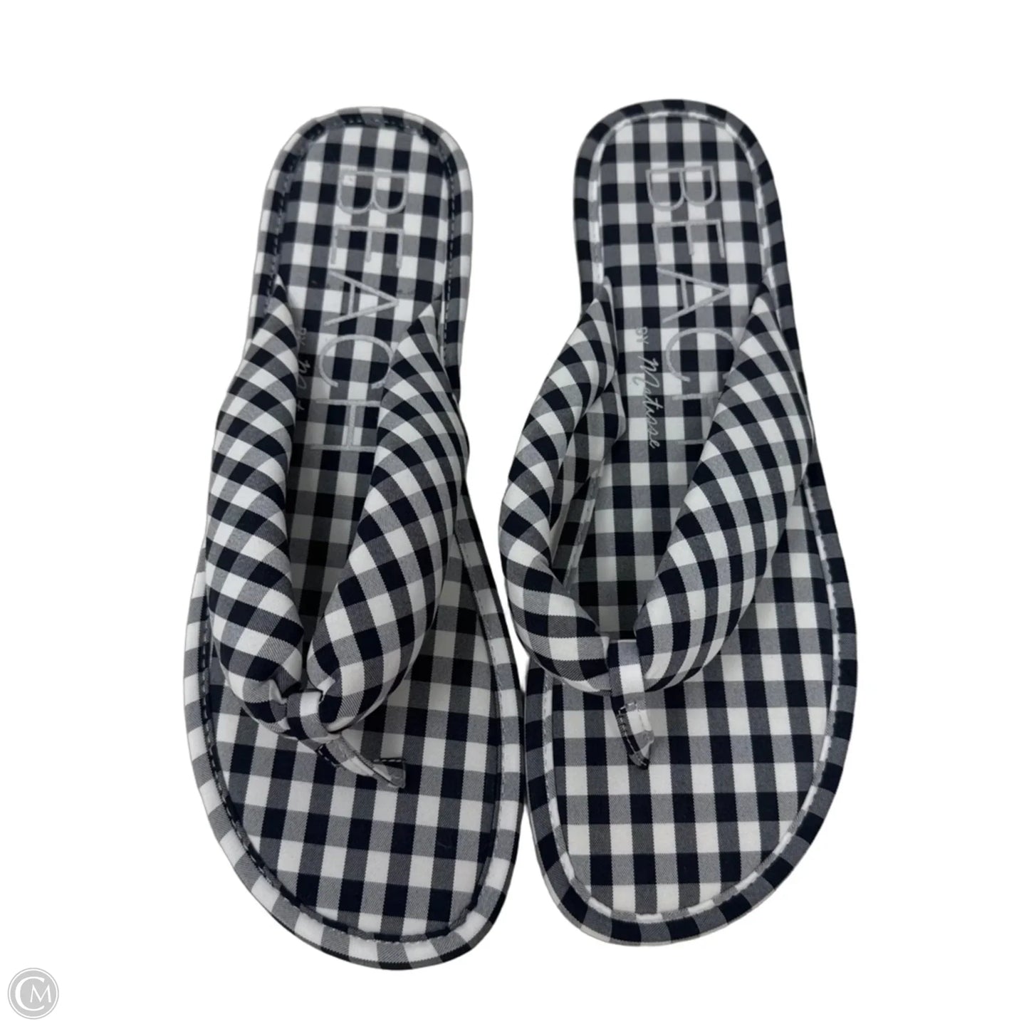 Gidget Flip Flops Sandals By Matisse In Gingham, Size: 11