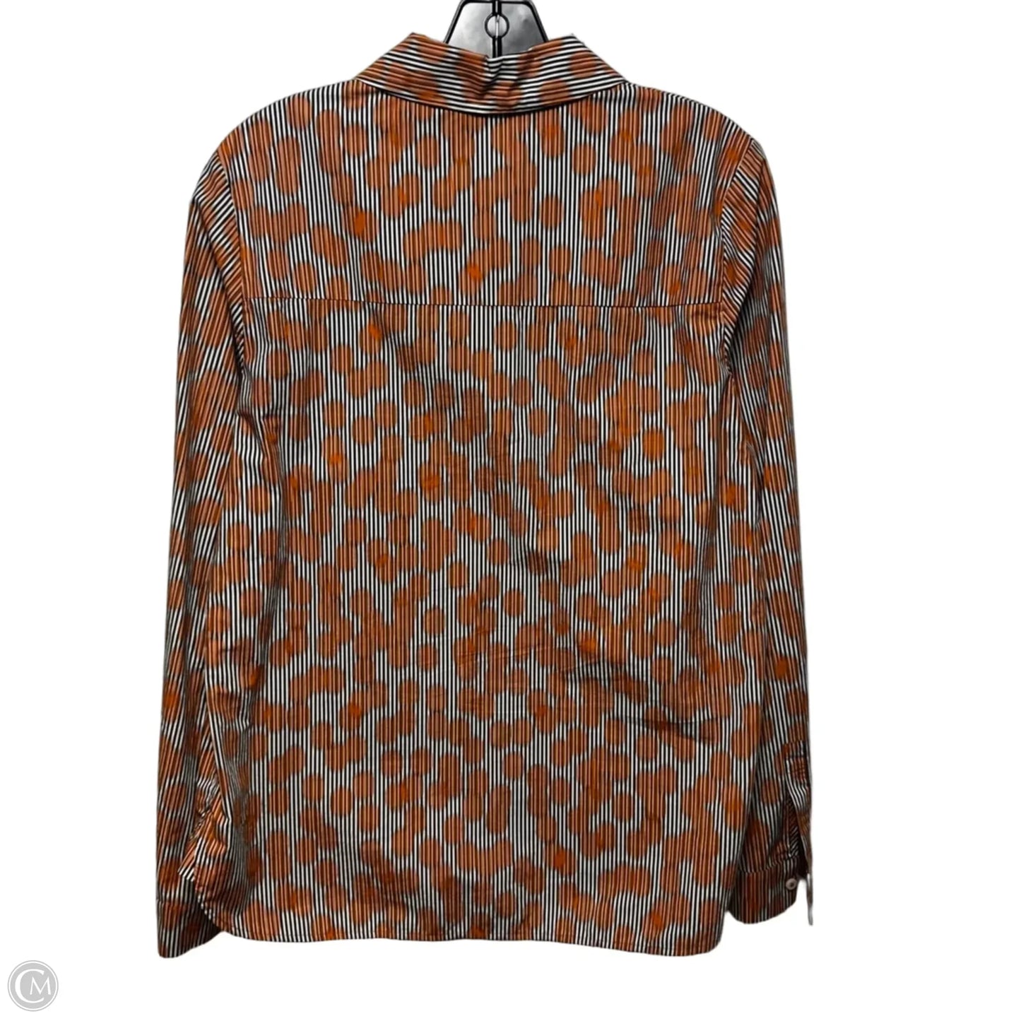Top Long Sleeve By Cos In Black & Orange, Size: 10
