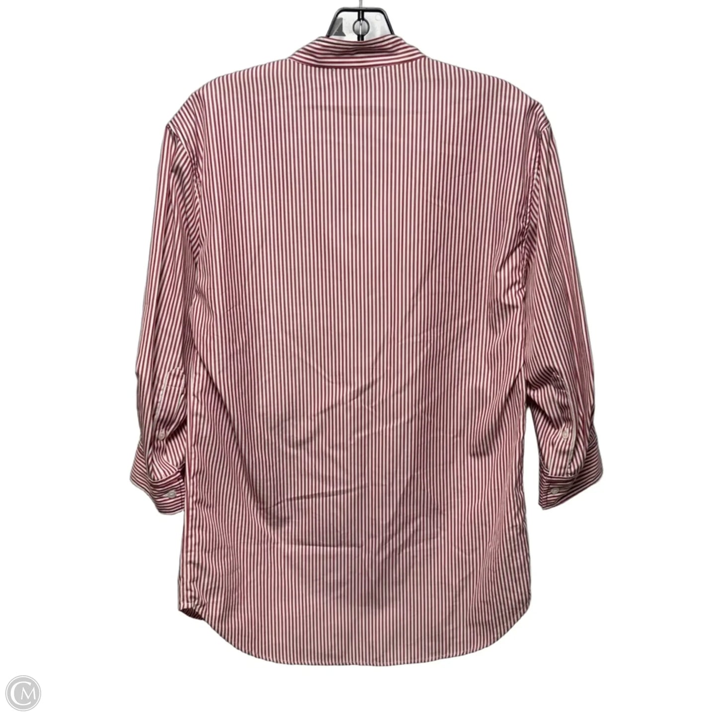 Cotton Popover Shirt Designer By Sandro In Striped Pattern, Size: 4 (1)