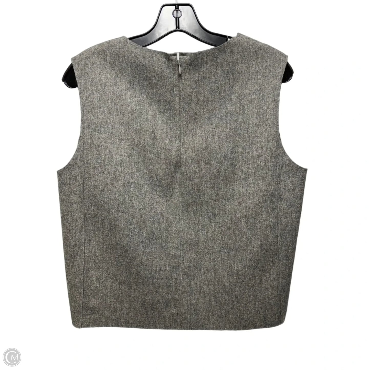 Wool Blend Top Sleeveless By Cos In Grey, Size: 10