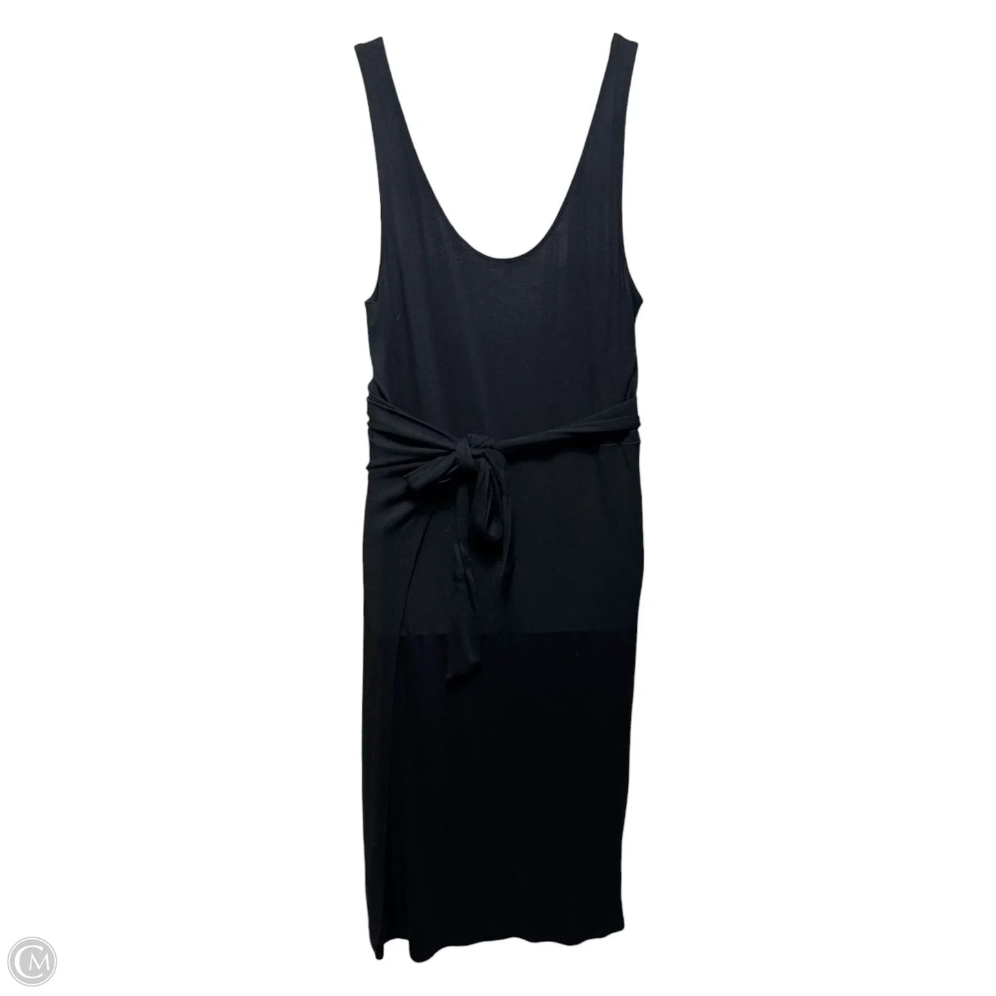 Sleeveless Faux Wrap Dress By Vince In Black, Size: XL