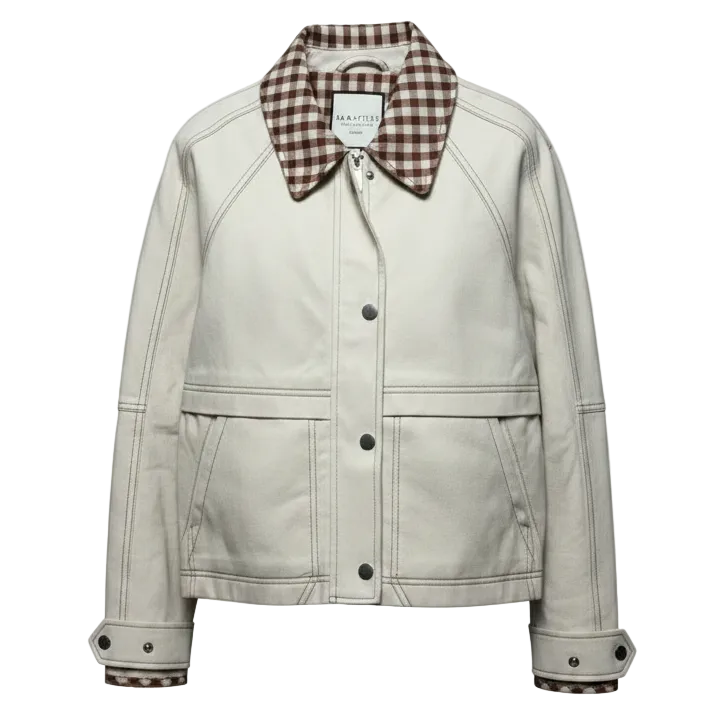 Jacket Denim By Bagatelle In Cream Denim, Size: S