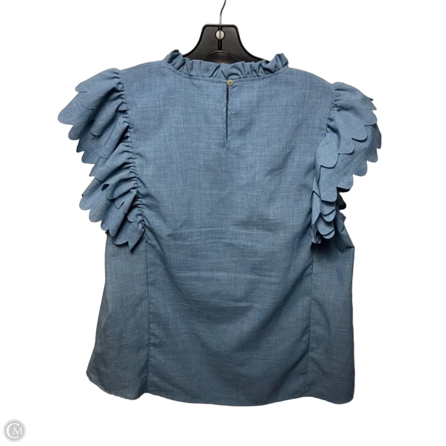 Top Short Sleeve By Jodifl In Blue, Size: L