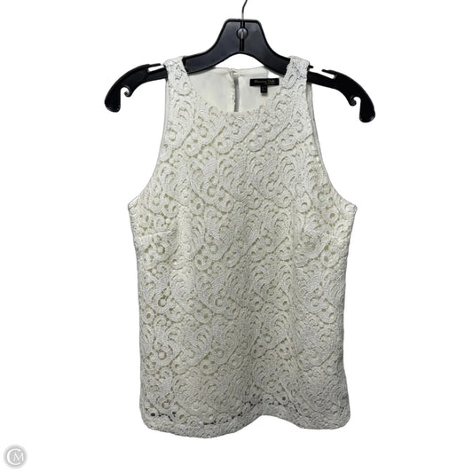 Top Sleeveless By Massimo Dutti In Cream, Size: 4