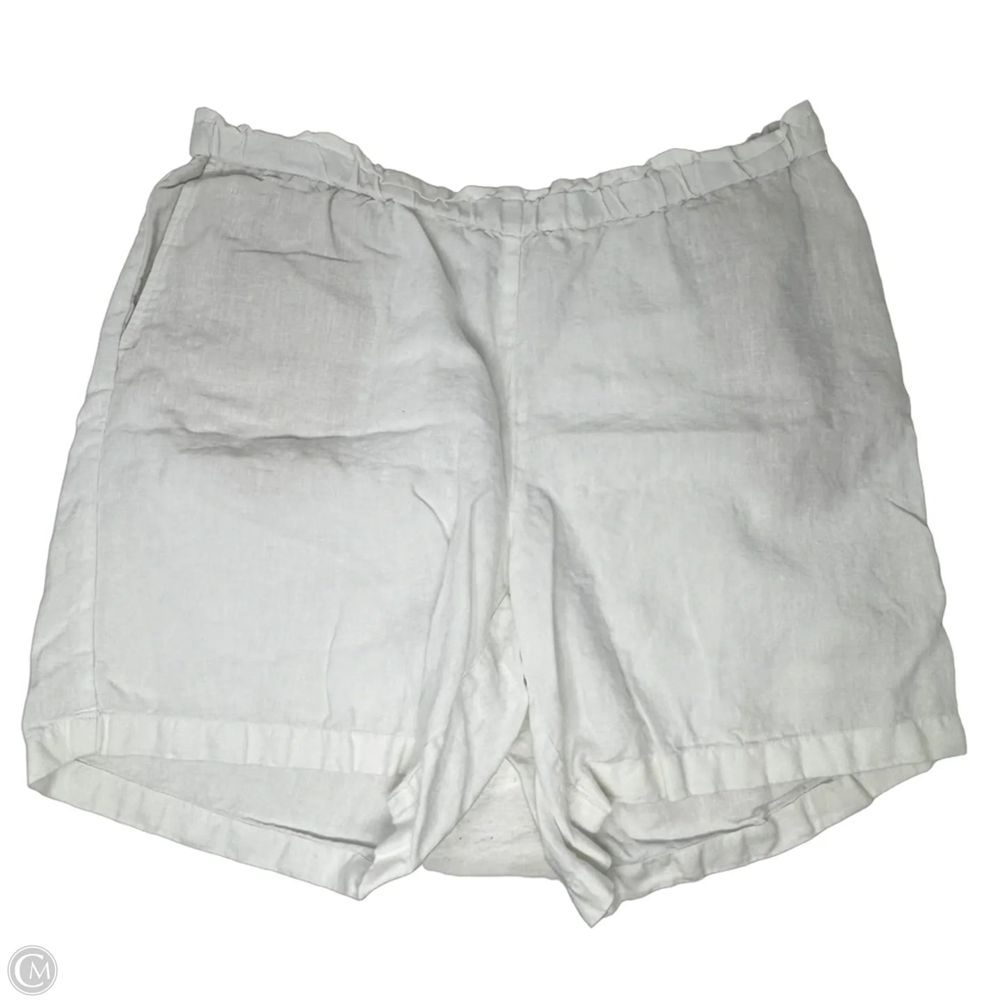 Linen Shorts By Pure Jill In White, Size: 1x
