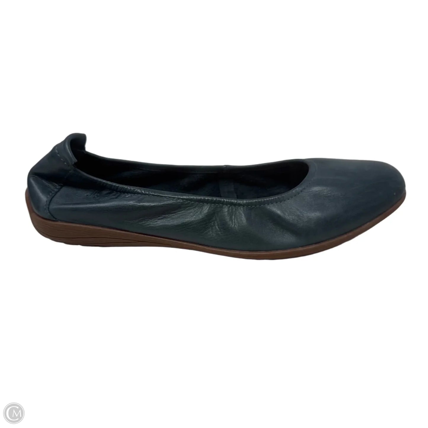 Fenja 01 Leather Ballet Flats By Josef Seibel In Green, Size: 11.5