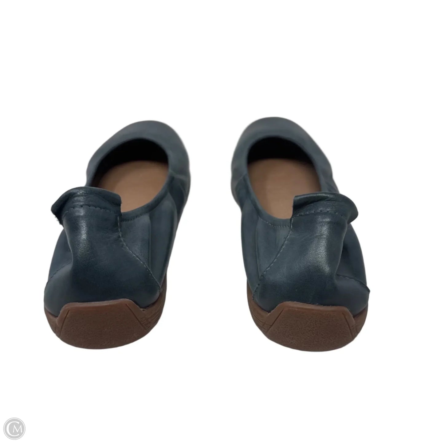 Fenja 01 Leather Ballet Flats By Josef Seibel In Green, Size: 11.5