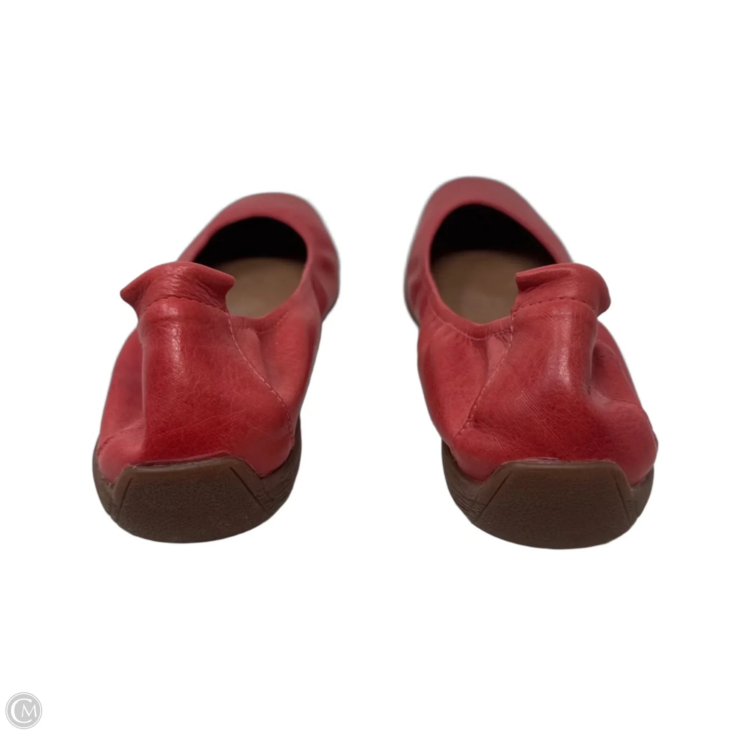 Fenja 01 Leather Ballet Flats By Josef Seibel In Red, Size: 11.5