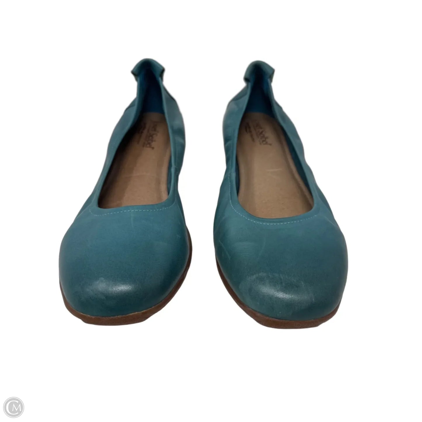 Fenja 01 Leather Ballet Flats By Josef Seibel In Blue, Size: 11.5