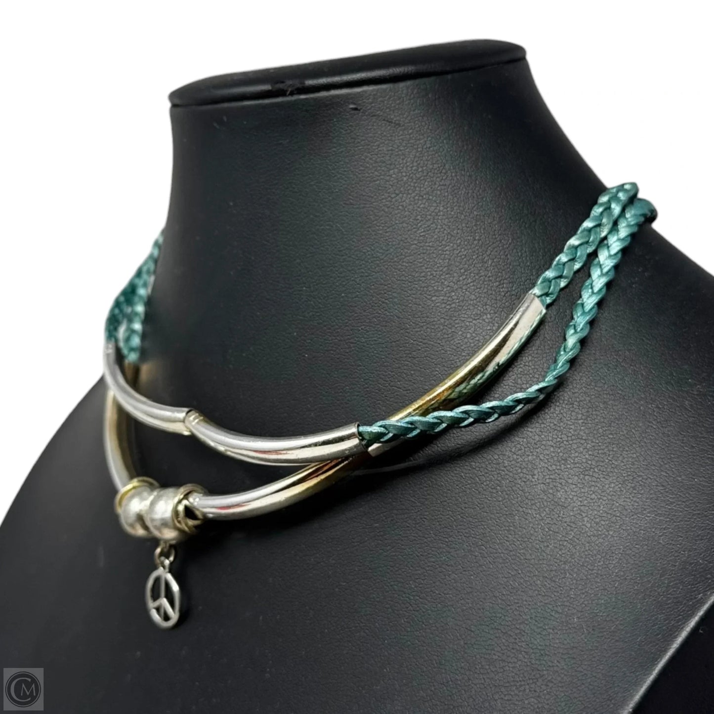 Braided Tubular Bead Choker Necklace By Lizzy James