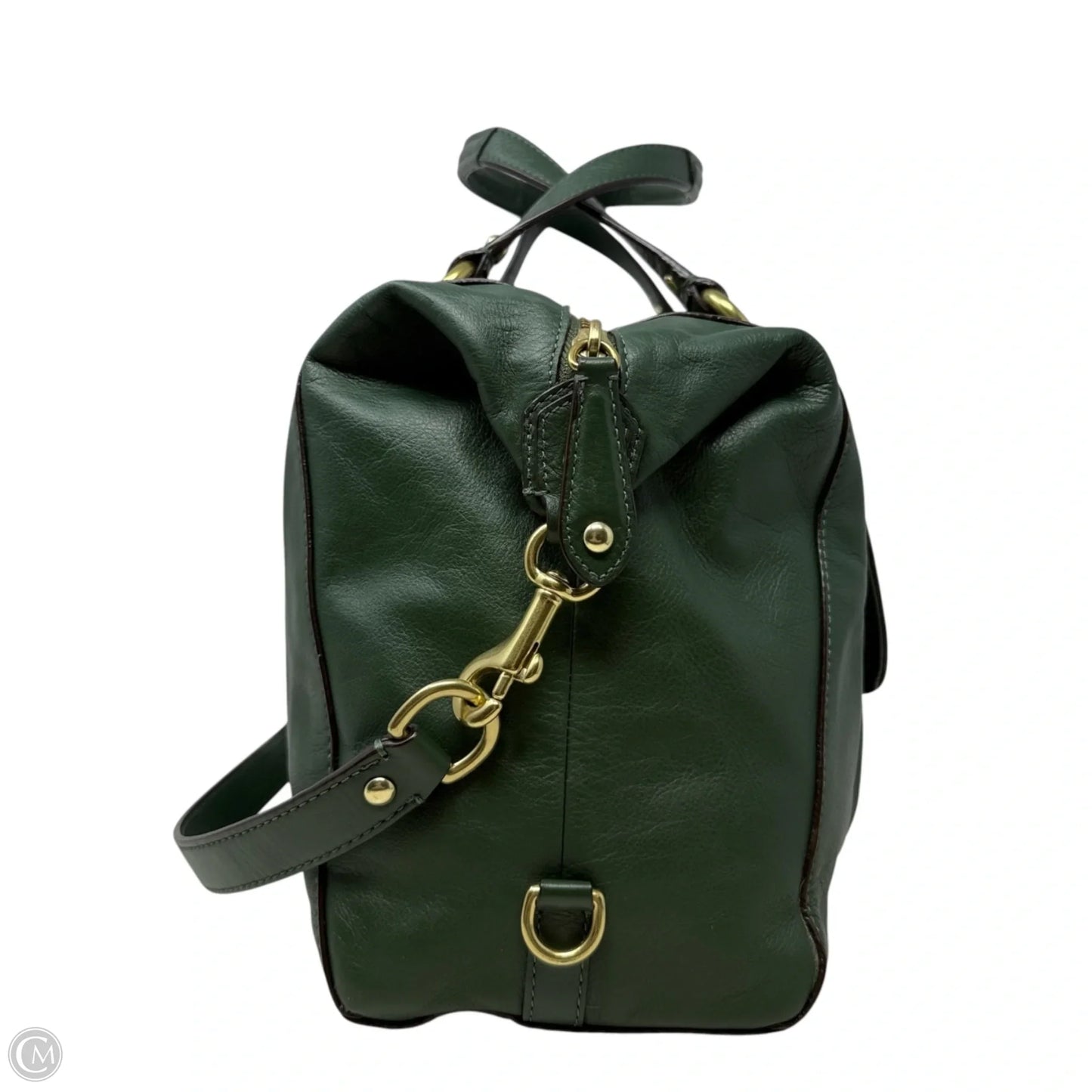 Campbell Leather Satchel Designer By Coach, Size: Large