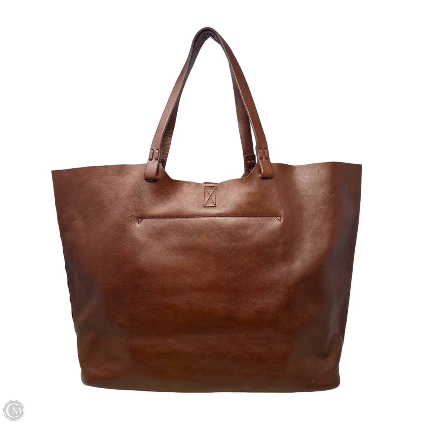 Marin Leather Tote By Madewell, Size: Large