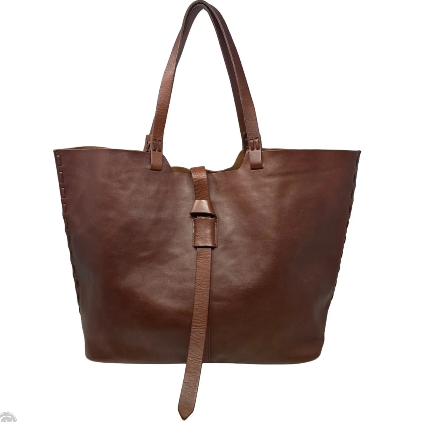 Marin Leather Tote By Madewell, Size: Large