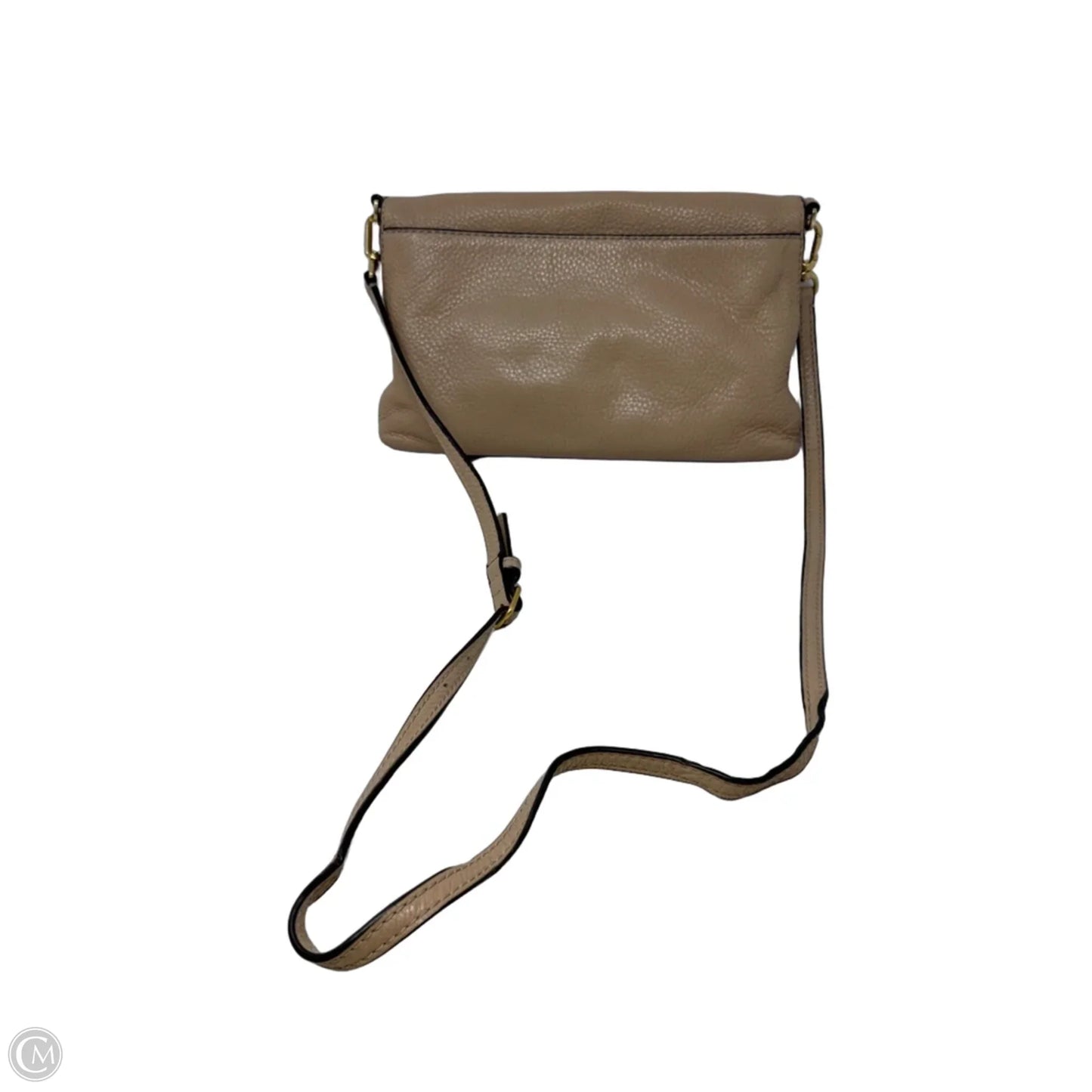 McGraw Foldover Leather Crossbody Bag Designer By Tory Burch, Size: Medium