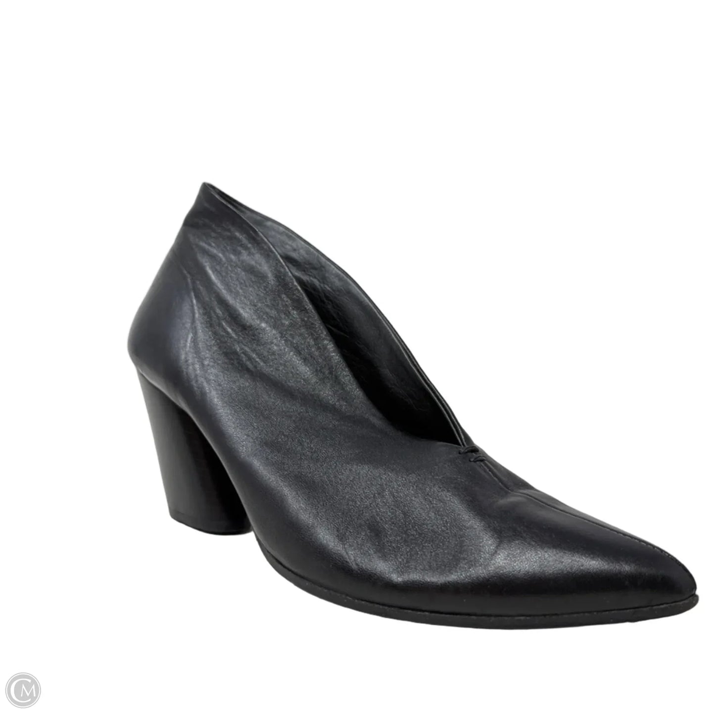 Handmade Baby Kid Leather Pumps By Halmanera In Black, Size: 8