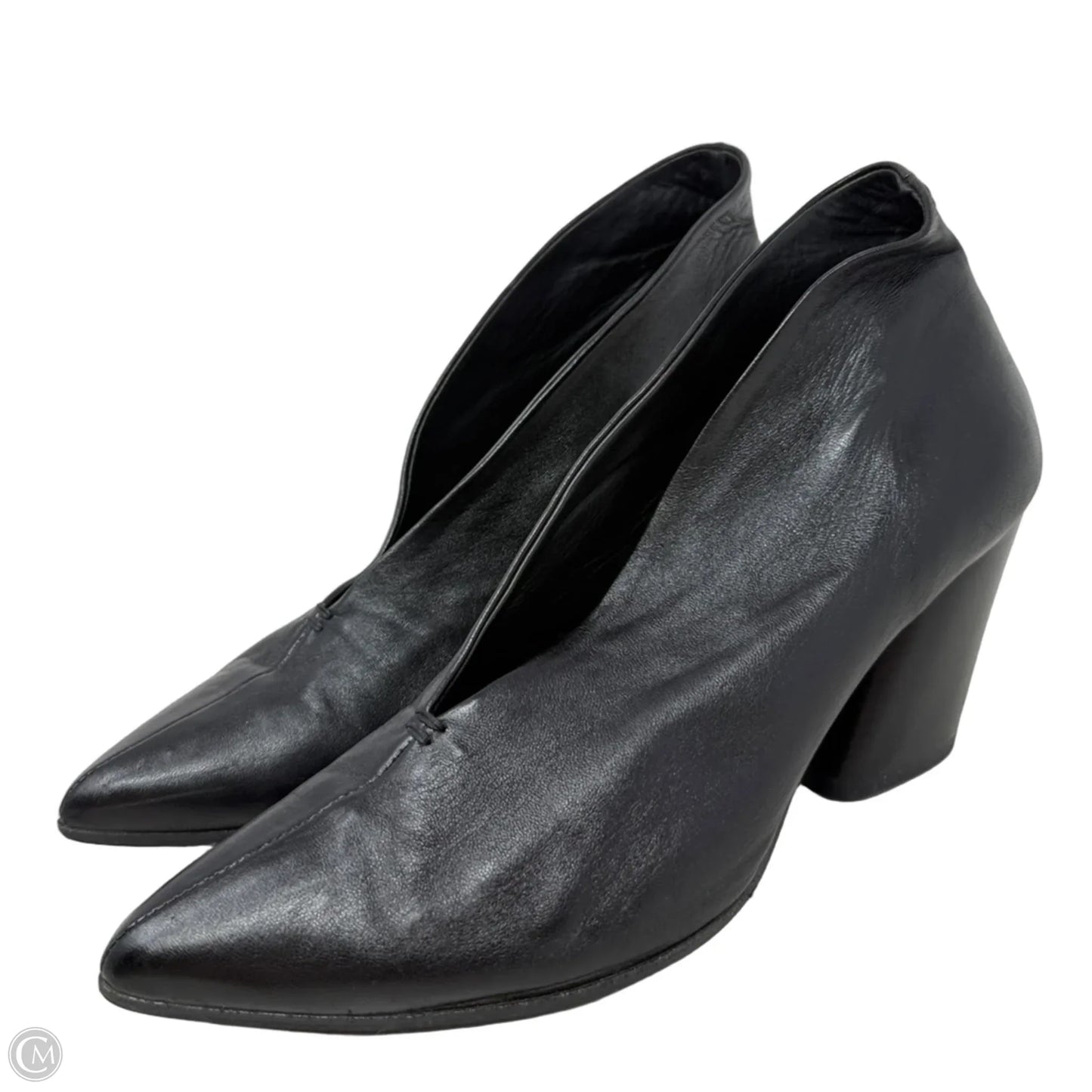 Handmade Baby Kid Leather Pumps By Halmanera In Black, Size: 8