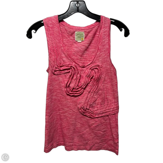 Top Sleeveless By Little Yellow Button In Pink, Size: S
