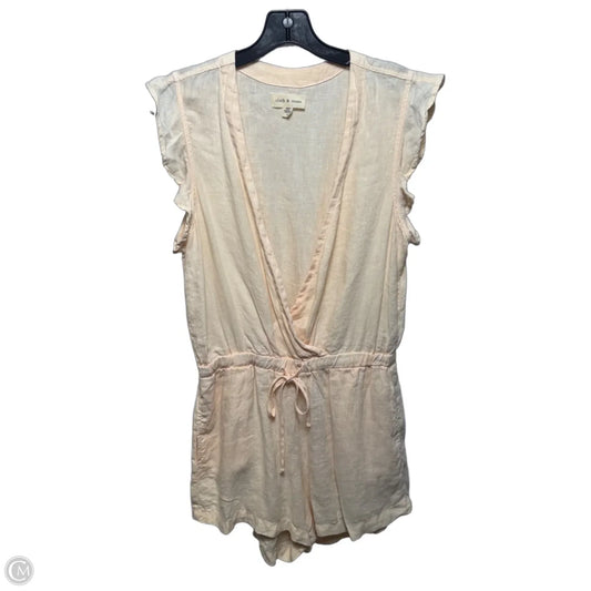 Linen Romper By Cloth & Stone In Pale Orange, Size: S