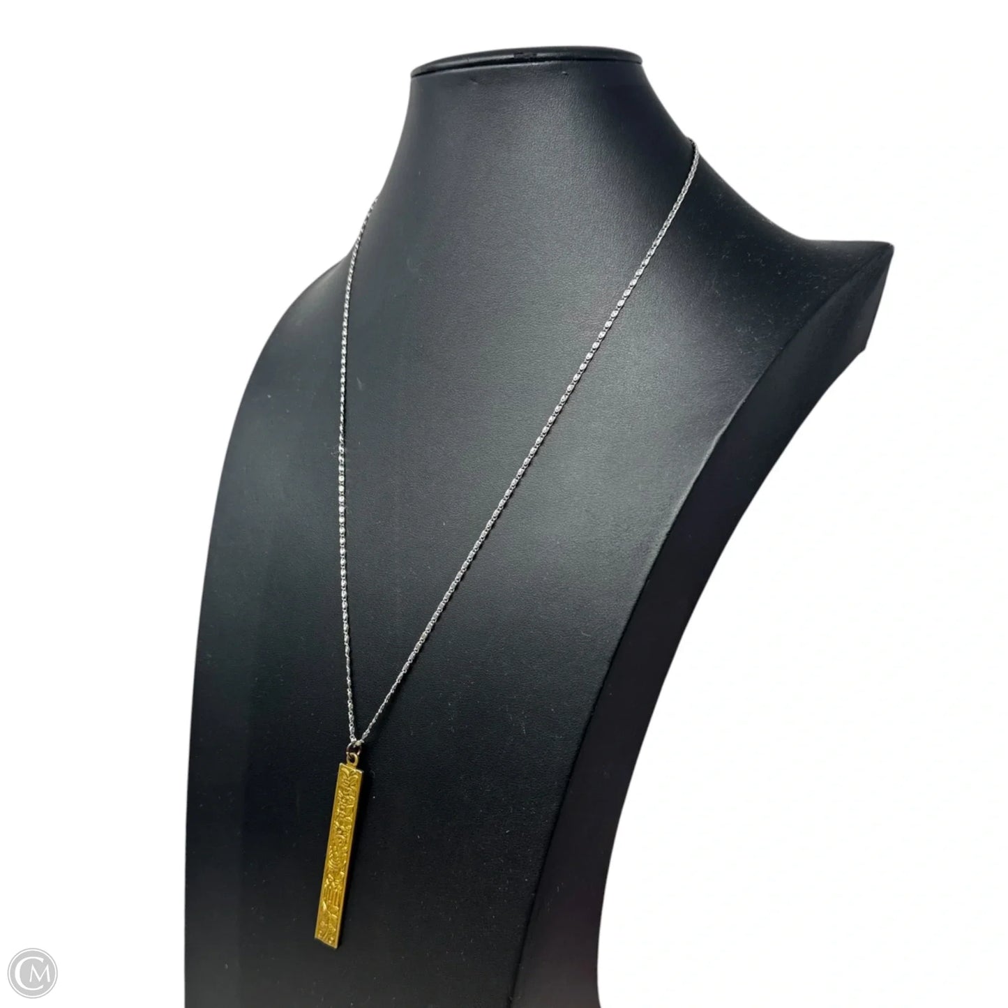 Scorpio Gold Tone Engraved Pendant Necklace