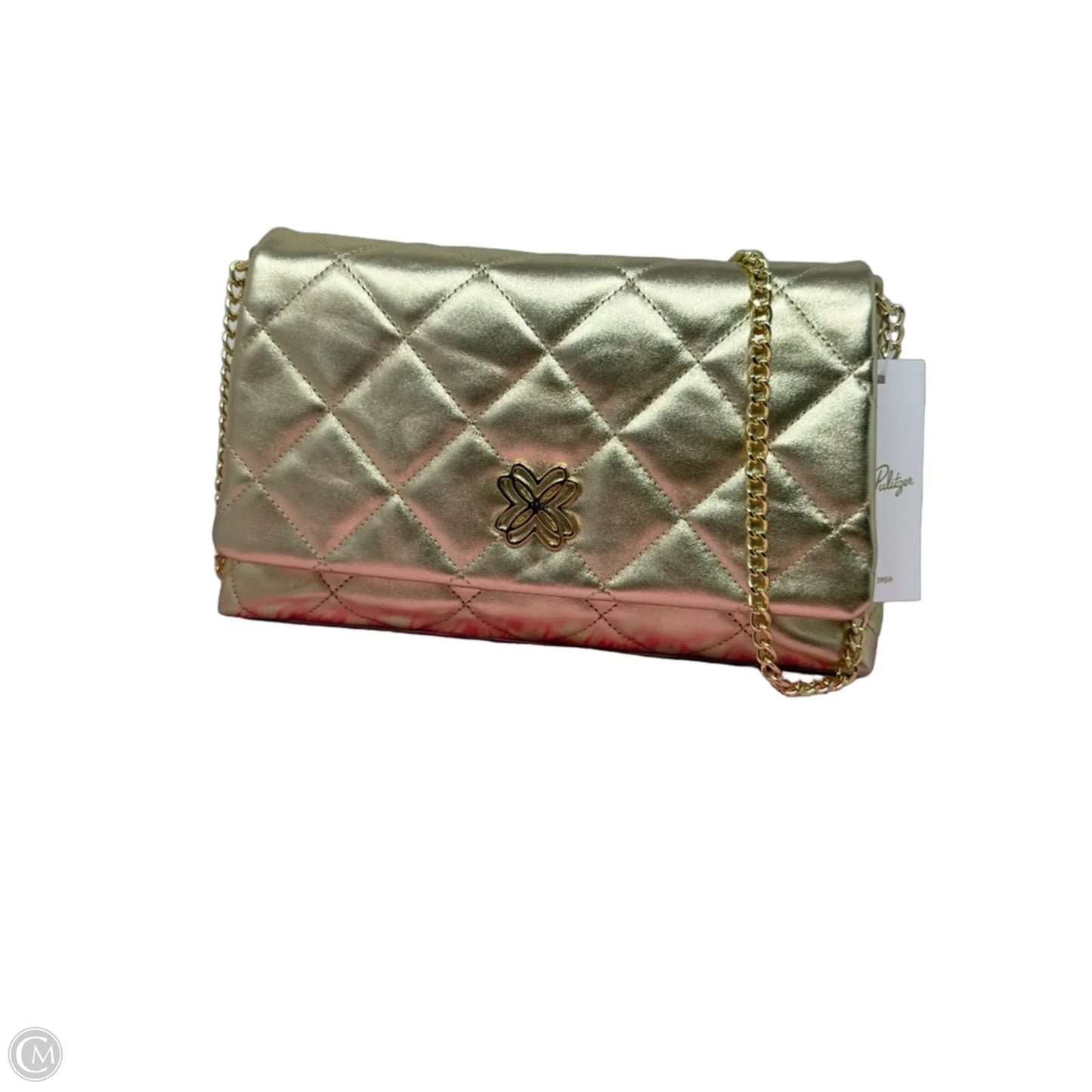 Matea QuiltedLeather Crossbody Clutch Designer By Lilly Pulitzer, Size: Small