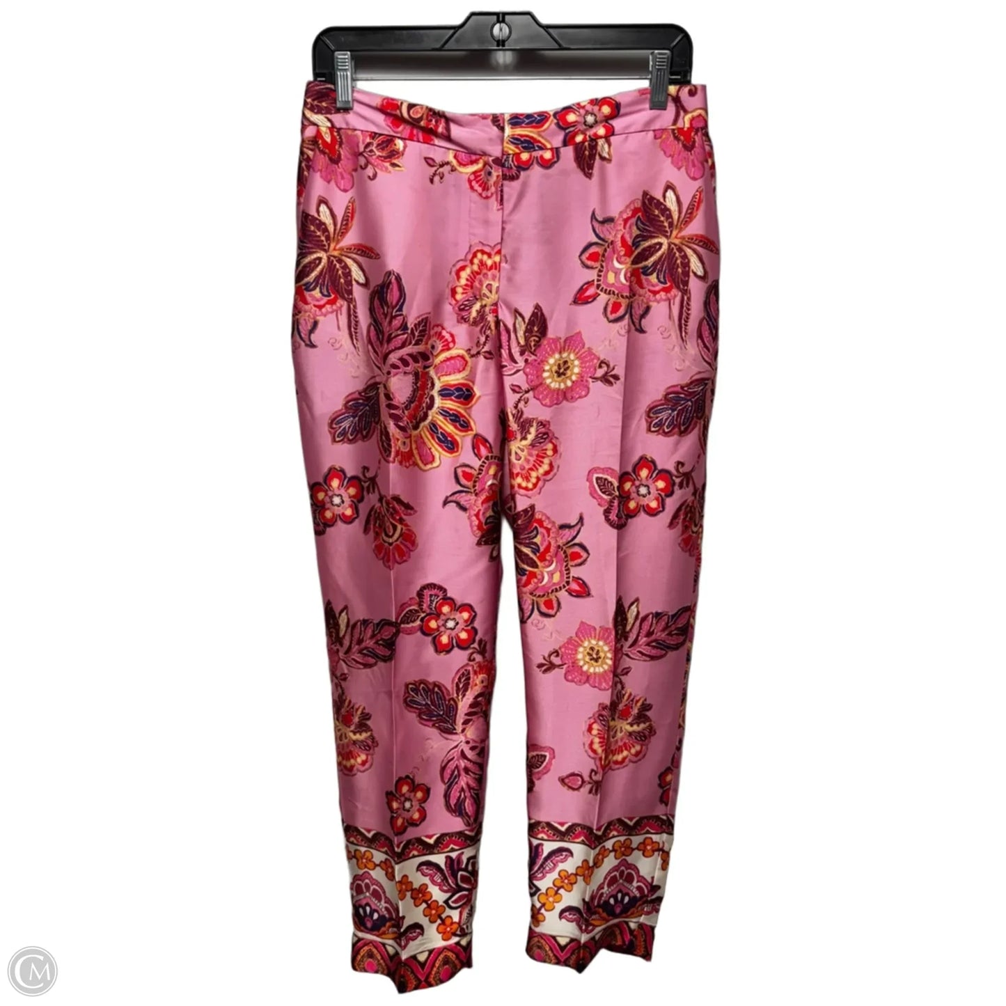 Floral Pants By Zara In Floral Print, Size: M
