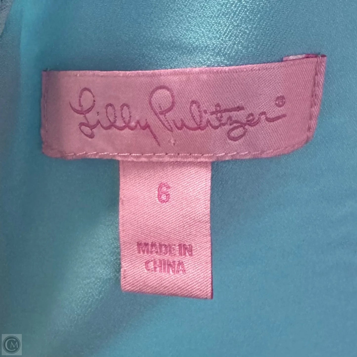 Largo Shift Dress Designer By Lilly Pulitzer In Breakwater Blue, Size: 6