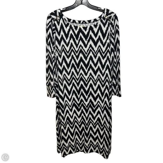 Dress Designer By Lilly Pulitzer In Black & White, Size: L