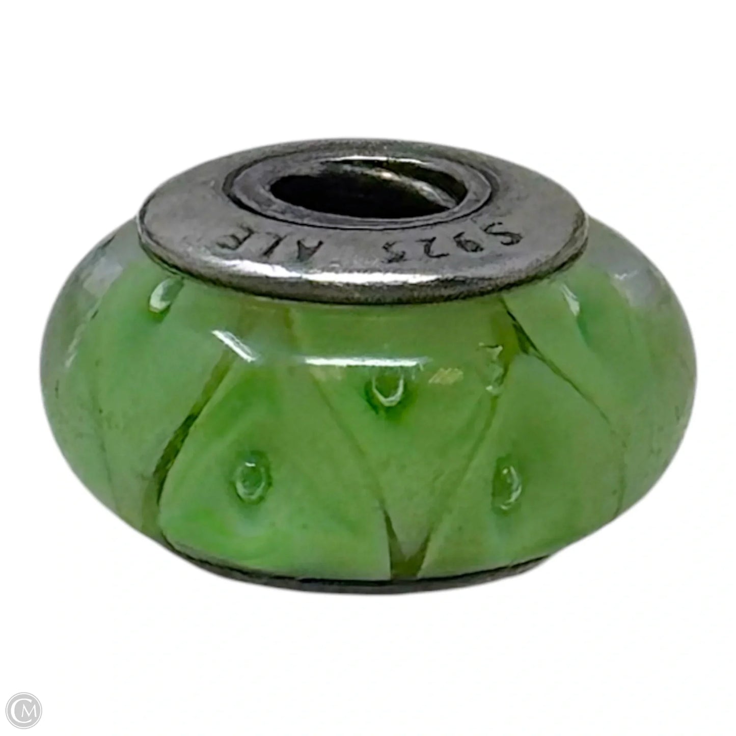 Green Looking Glass Murano & Sterling Bracelet Charm By Pandora