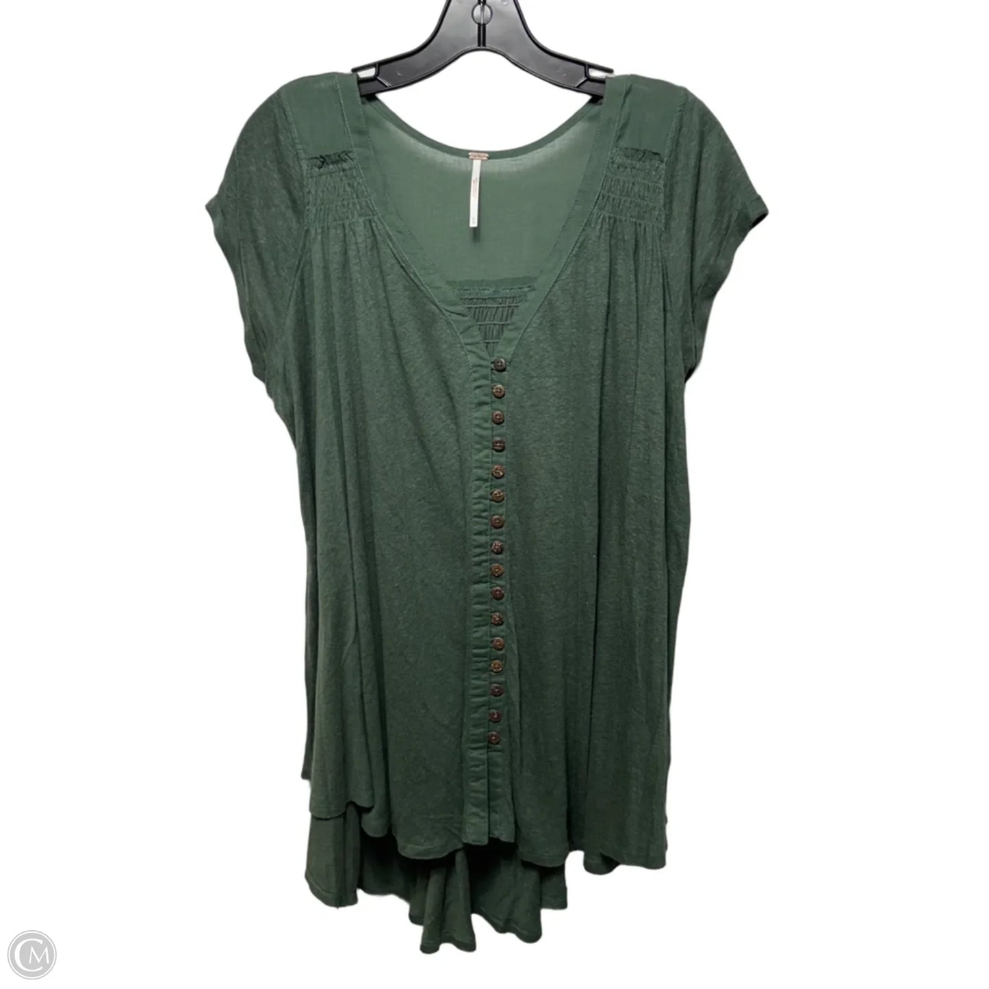 Top Short Sleeve By Free People In Green, Size: Xs