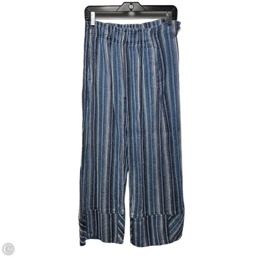 Pants Wide Leg By Free People In Blue & White, Size: Xs