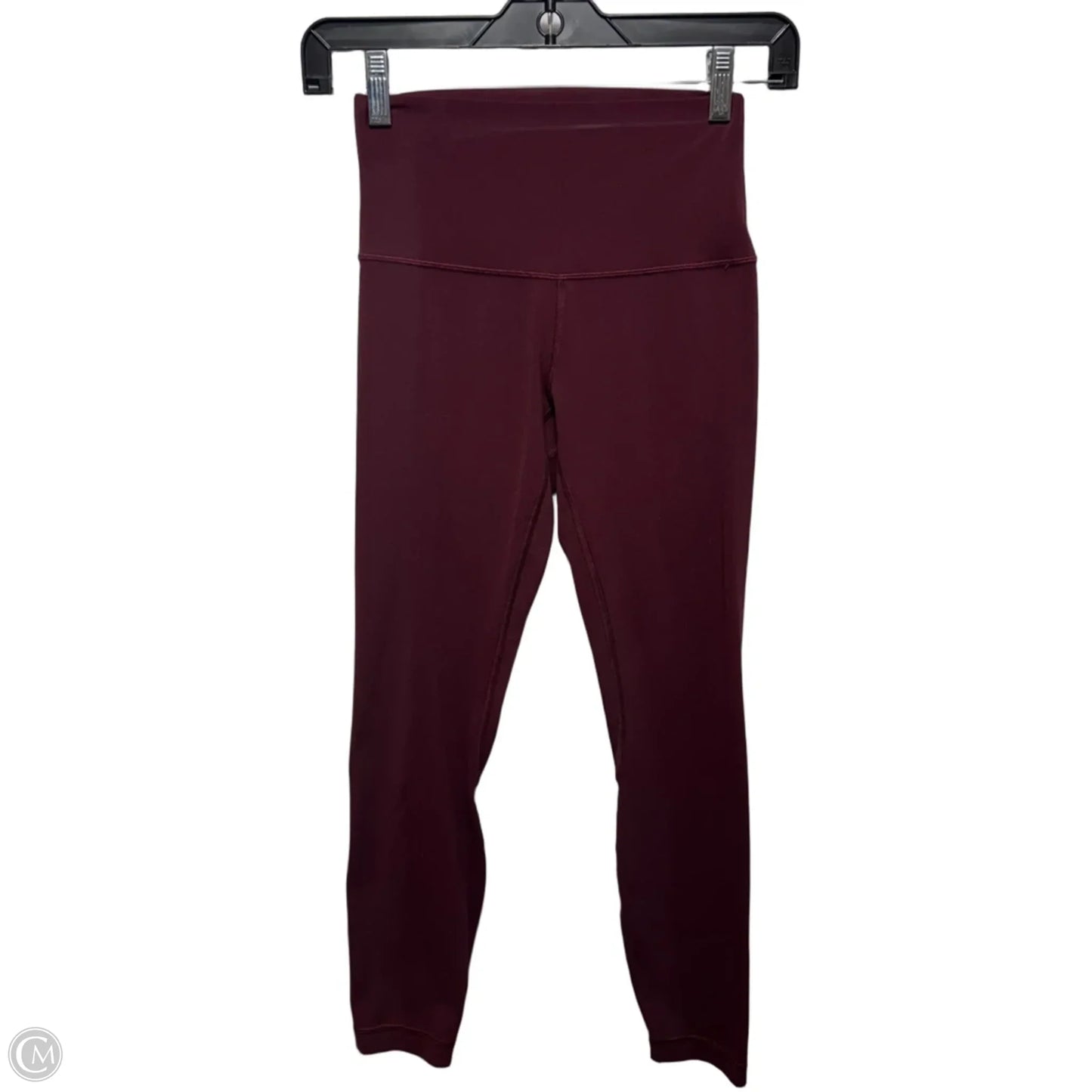 Athletic Leggings By Lululemon In Maroon, Size: 4