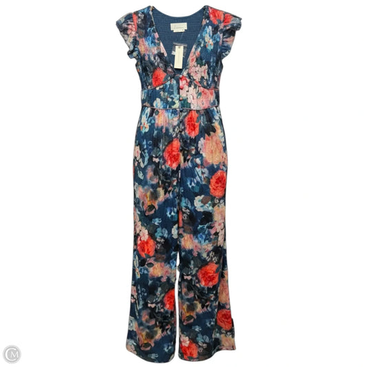 The Peregrine Jumpsuit: Printed Eyelet Edition By Anthropologie In Floral Print, Size: Xs