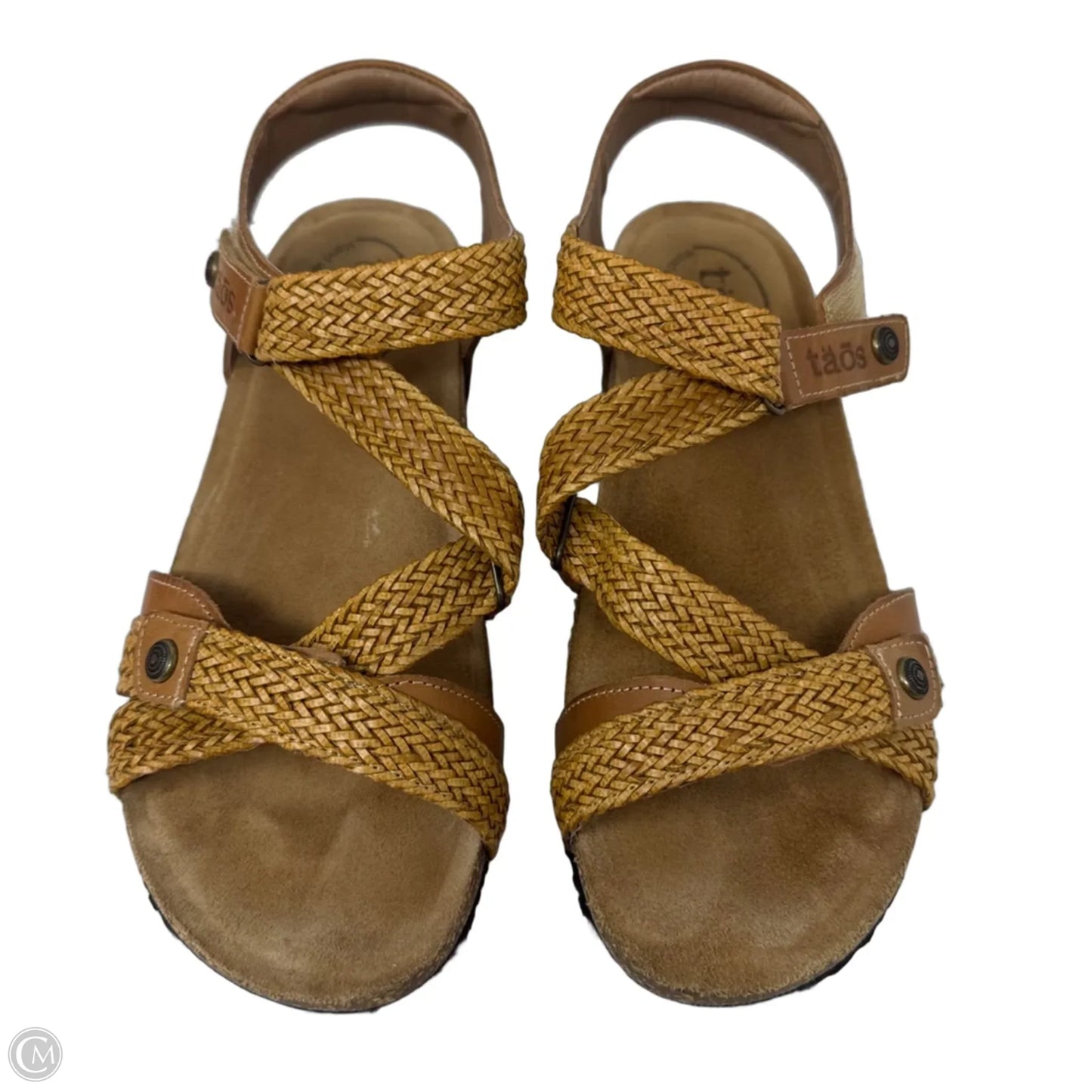 Trulie Wedge Sandals By Taos In Tan, Size: 8.5