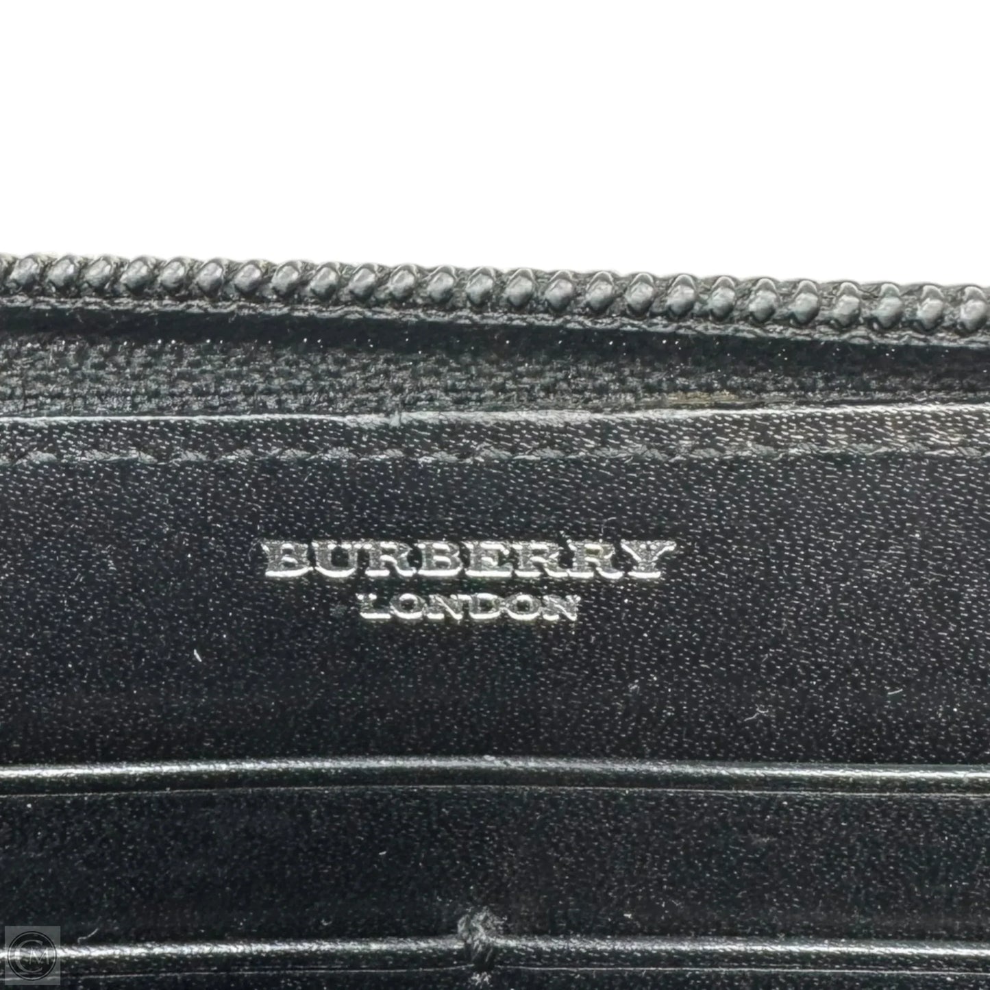Nova Check Zip Around Wallet Luxury Designer By Burberry, Size: Large