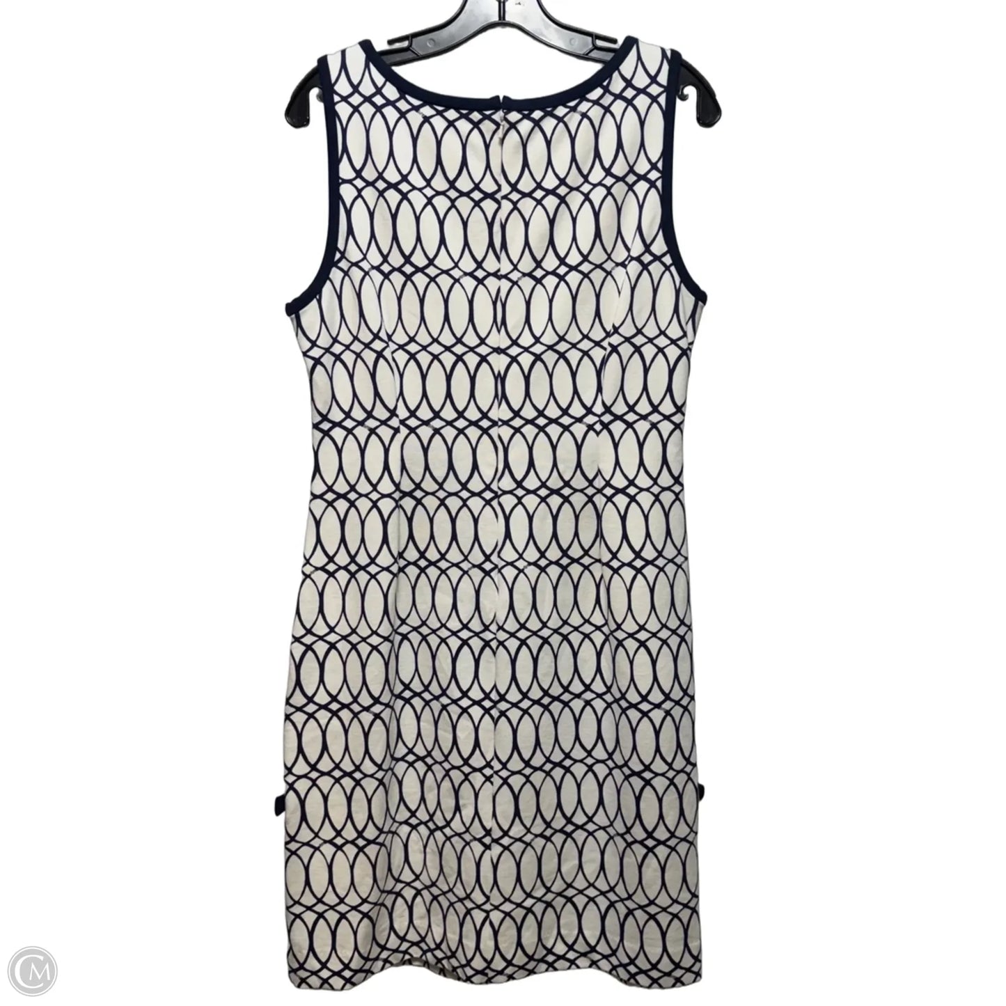 Francesca Dress Designer By Lilly Pulitzer In Tickle the Ivories Navy & White, Size: L