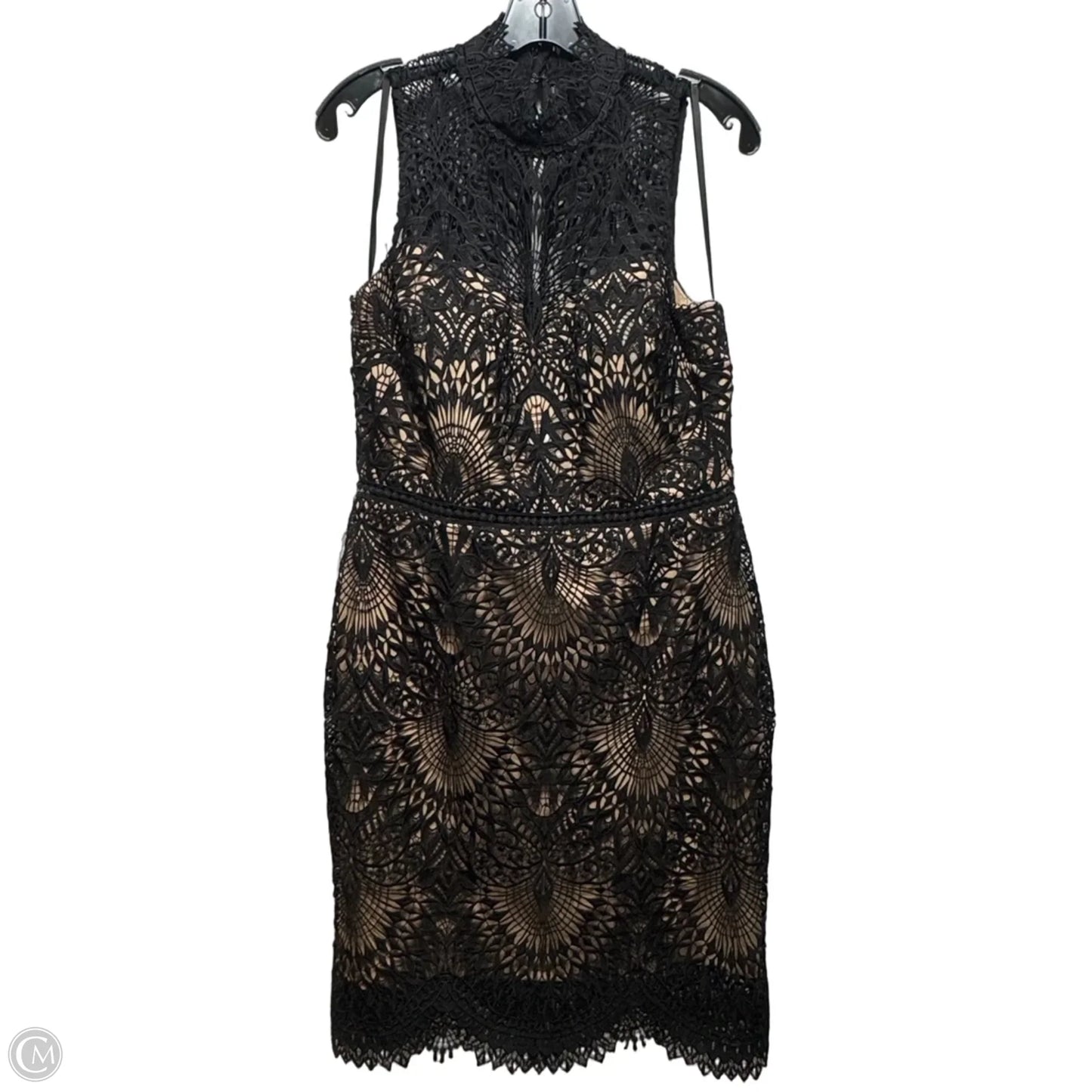 Burke Lace Illusion Cocktail Dress By BHLDN X Anthropologie In Black, Size: 14