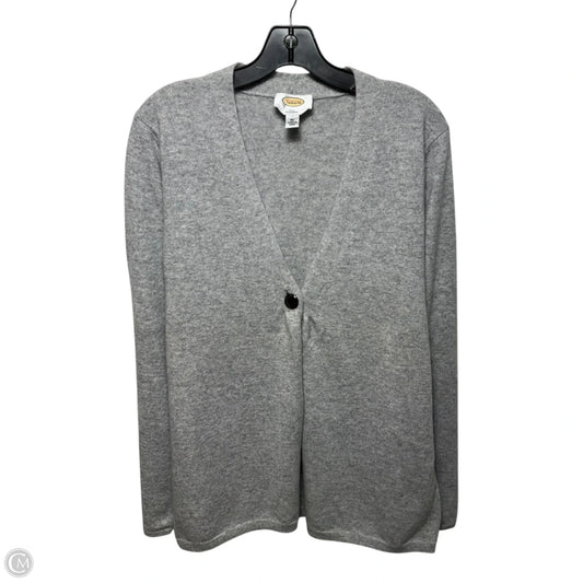 Sweater Cashmere By Talbots In Grey, Size: Xl