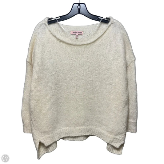 Sweater By Juicy Couture In Cream, Size: Xs