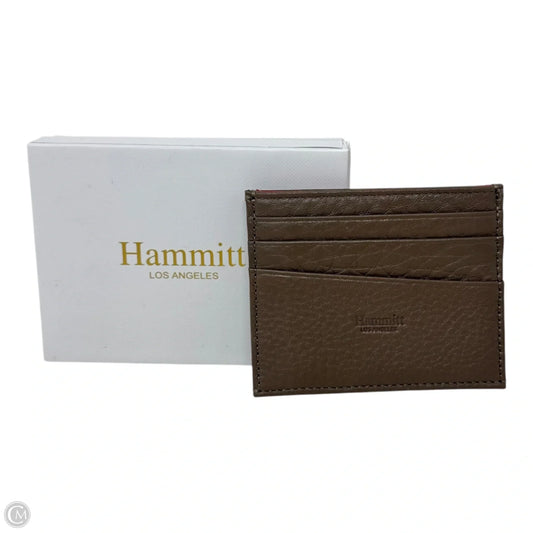 Leather Cardholder Wallet By Hammitt, Size: Small